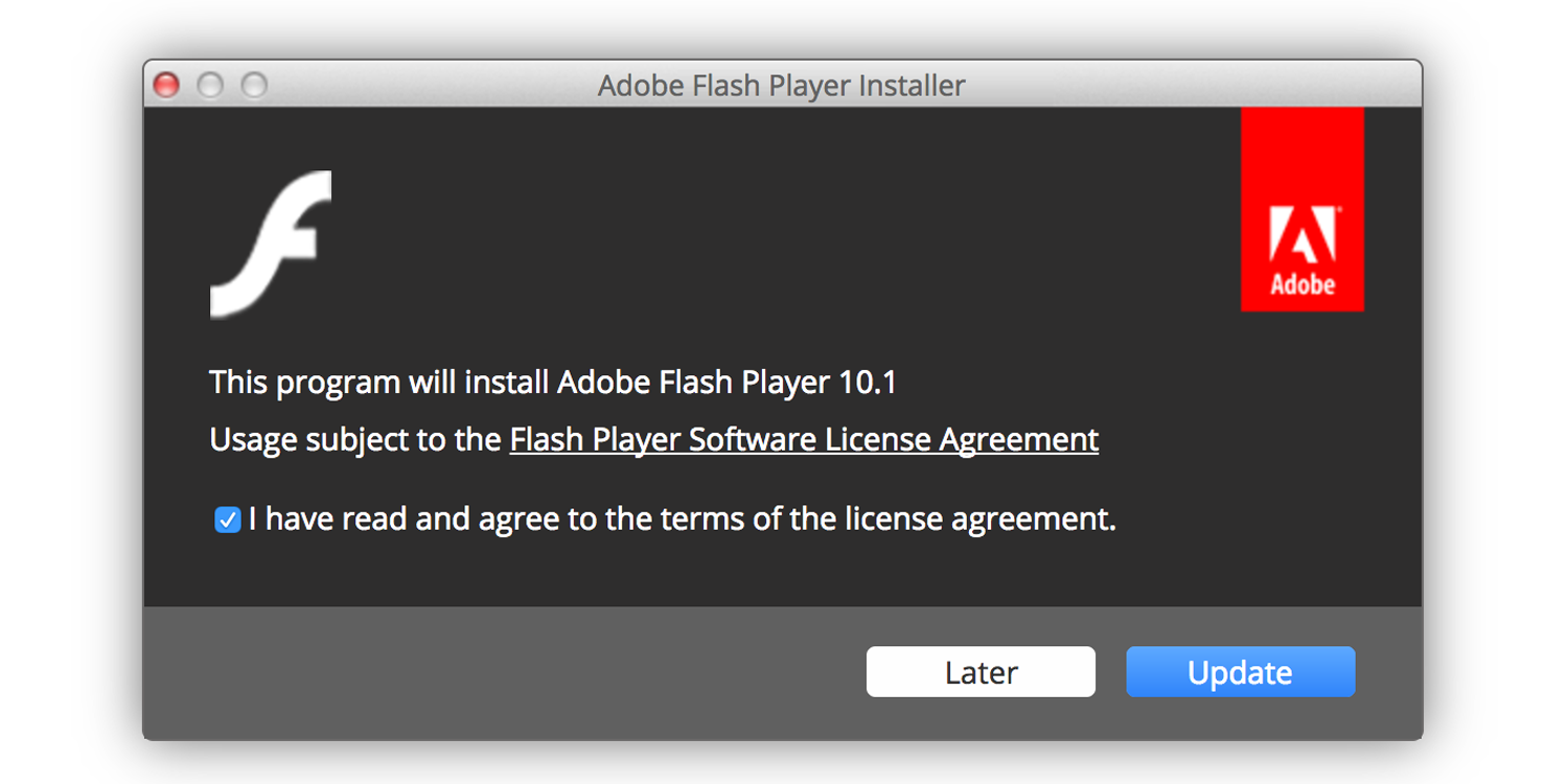 install adobe flash player mac mini